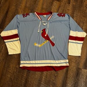 St. Louis Cardinals Blues Hockey Crossover Jersey 2023 Stadium Giveaway